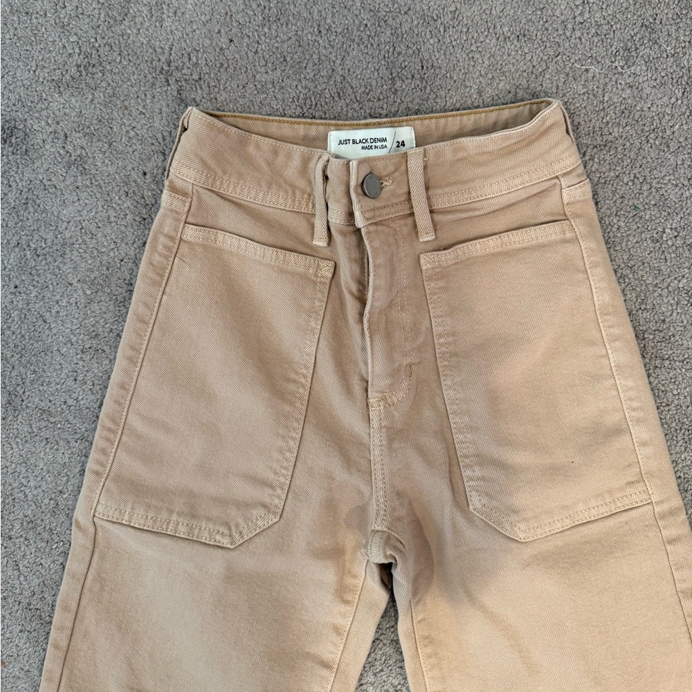 Just Black Tan Denim Pants